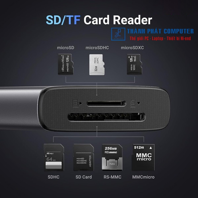 Hub Type-C 7 in 1 HDMI USB3.2 SD/TF  PD Ugreen 15531