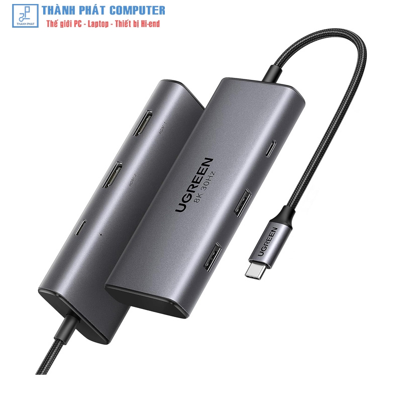 Hub Type-C 6 in 1 ra HDMI USB3.0 PD 100W Ugreen 15852