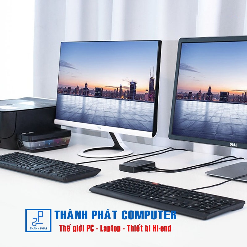 Bộ chuyển 2 máy tính vào 1 máy in cổng USB 2.0 Ugreen 30345