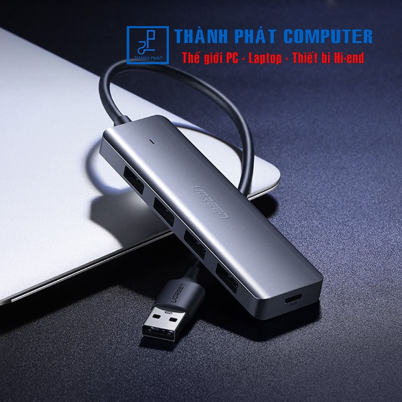 Hub USB ra 4 cổng USB 3.0 cấp nguồn USB-C 5V Ugreen 50985