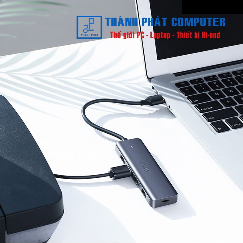 Hub USB ra 4 cổng USB 3.0 cấp nguồn USB-C 5V Ugreen 50985