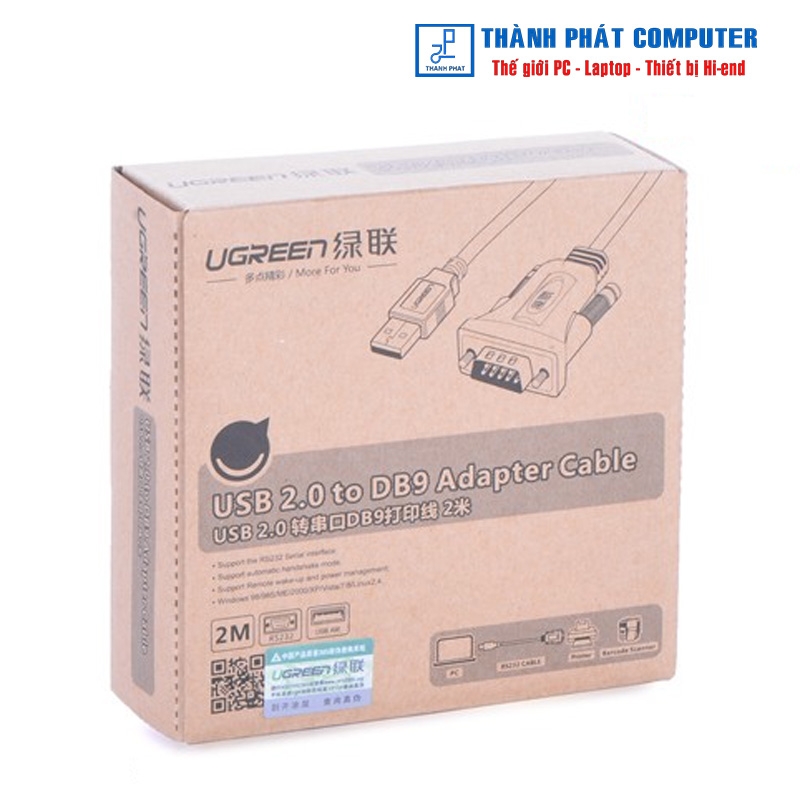 Cáp USB to Com dài 2m Ugreen 20222