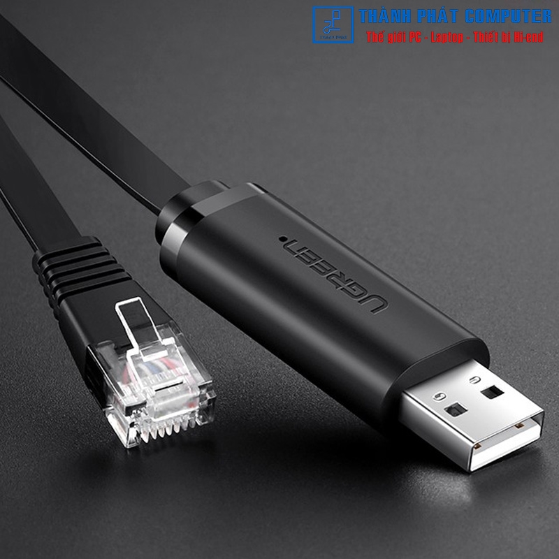 Cáp lập trình Console USB to RJ45 FTDI dài 3m Ugreen 60813