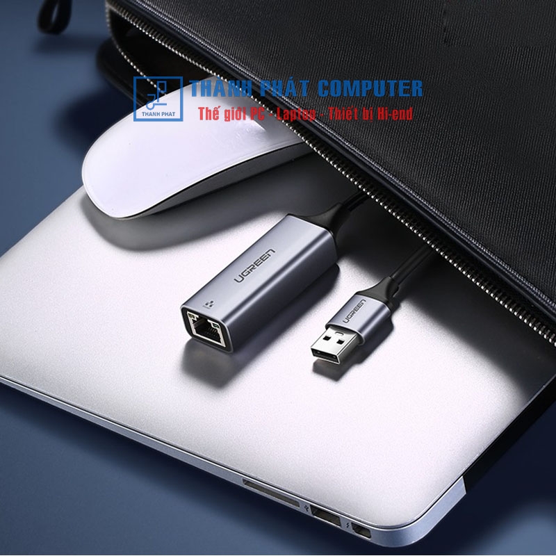 Cáp USB 3.0 to Lan hỗ trợ 10/100/1000Mbps Ugreen 50922