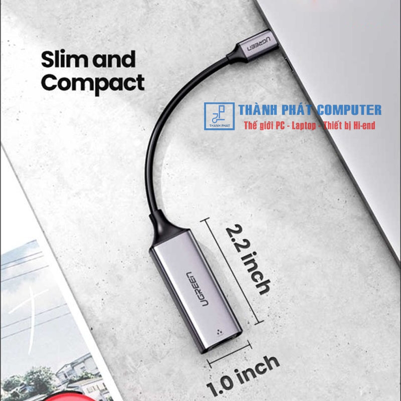 Cáp Usb Type-C to Lan 10/100/1000Mbps Ugreen 50737