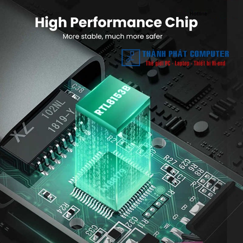 Cáp Usb Type-C to Lan 10/100/1000Mbps Ugreen 50737