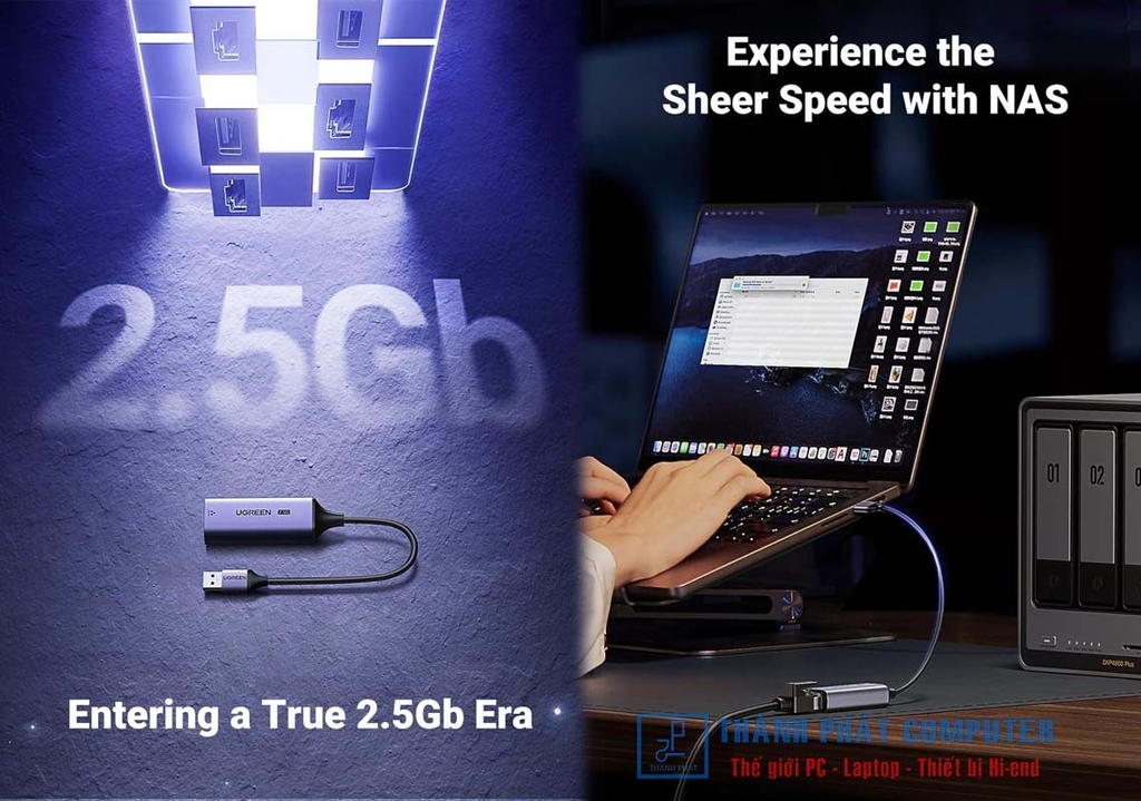 Cáp USB-A 3.0 to Lan 2.5 Gigabit Ugreen 25051