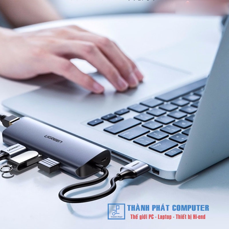 Hub 3.0 ra 3 cổng USB 3.0 + Lan Gigabit 1000Mbps Ugreen 60719