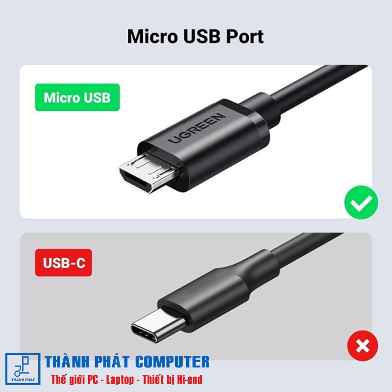 Cáp Micro USB to Lan 10/100Mbps cáp dài 1m Ugreen 30985