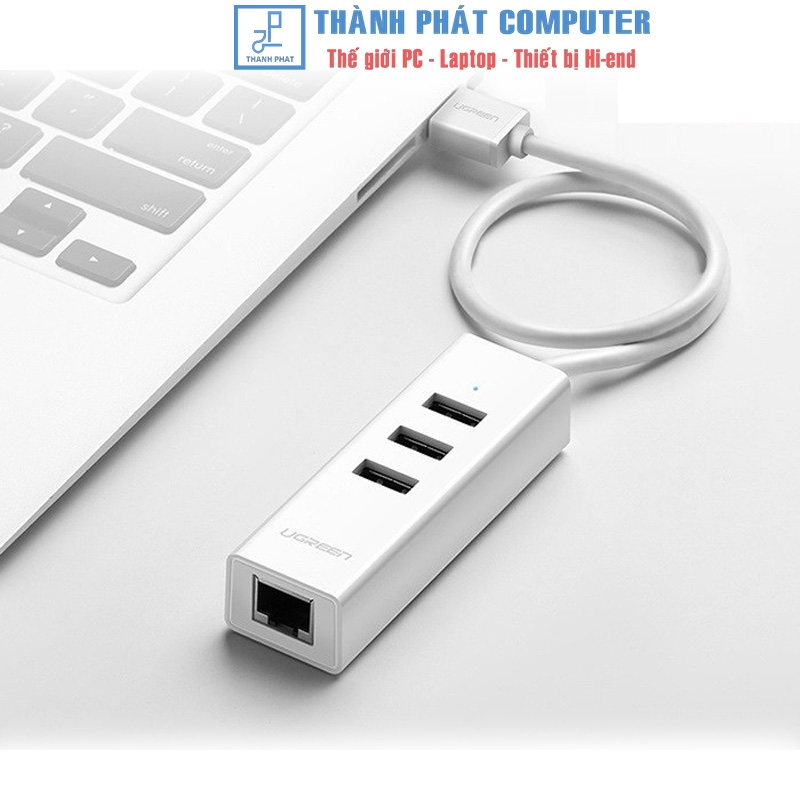 Hub USB 2.0 kèm cổng mạng Ethernet 10/100Mbps Ugreen 30297
