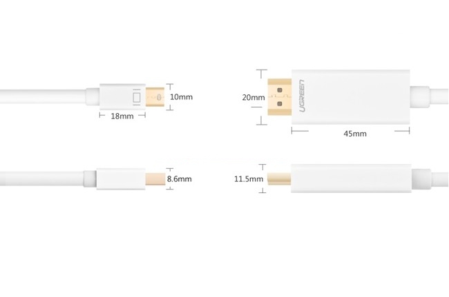 Cáp chuyển đổi mini DisplayPort to HDMI dài 3m Ugreen 10419