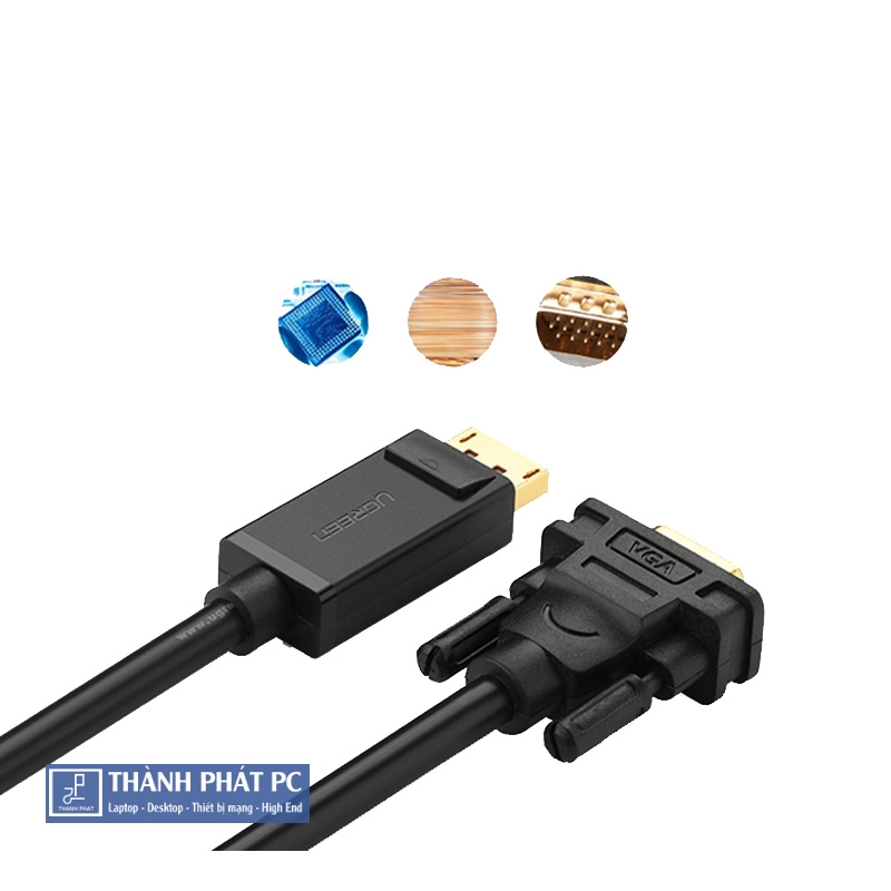 Cáp Displayport to VGA dài 1,5m Ugreen 10247