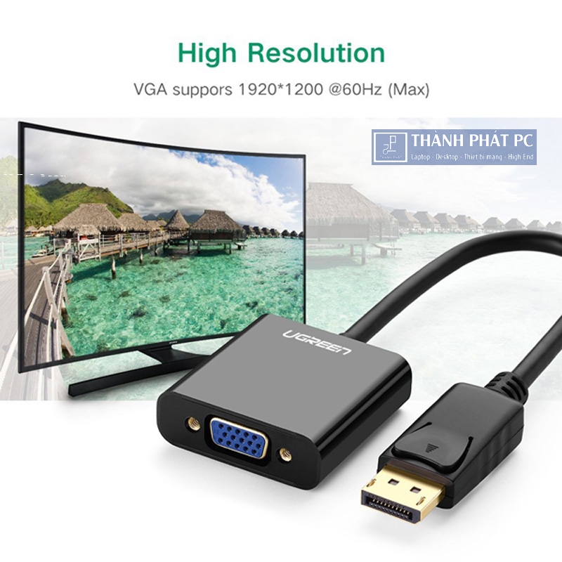 Cáp chuyển đổi Displayport to VGA Ugreen 20415