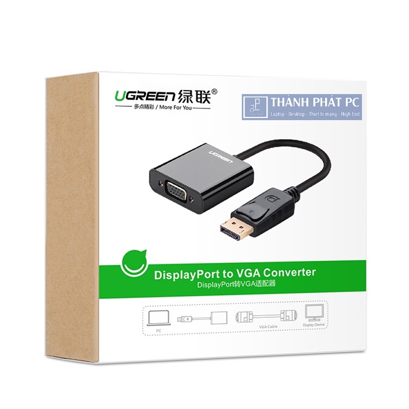 Cáp chuyển đổi Displayport to VGA Ugreen 20415