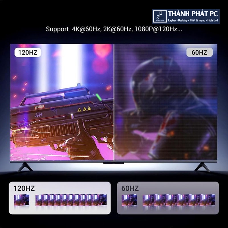 Cáp chuyển đổi Displayport to HDMI dài 1m 4K60Hz Ugreen 15773