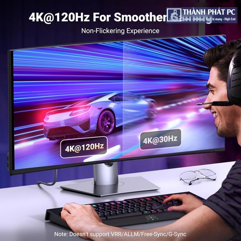 Cáp chuyển đổi Displayport v1.4 to HDMI dài 1m 8K Ugreen 80395