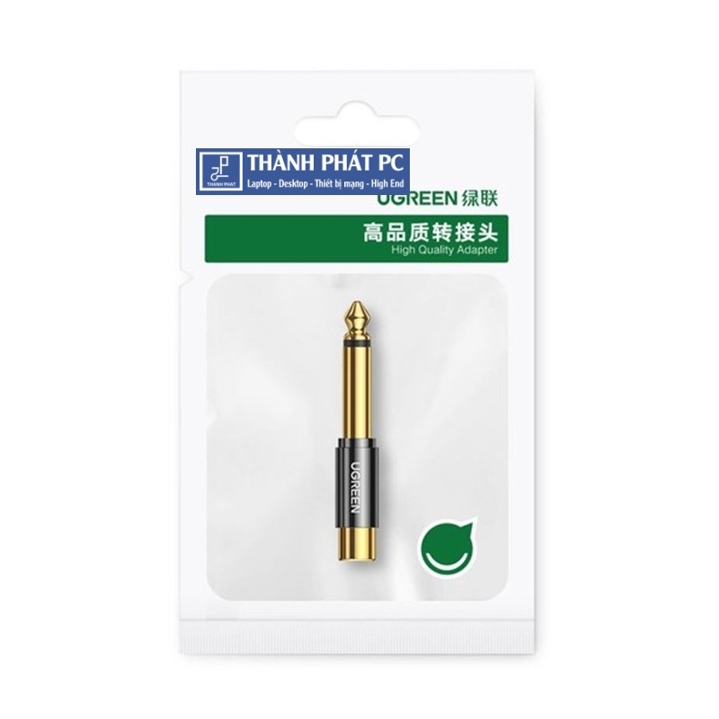Đầu chuyển đổi âm thanh 6.35mm sang RCA Mono Ugreen 80731
