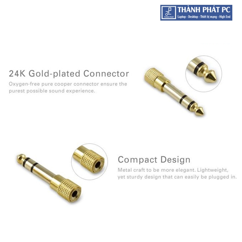 Đầu chuyển đổi âm thanh 6.5mm sang 3.5mm Ugreen 20503