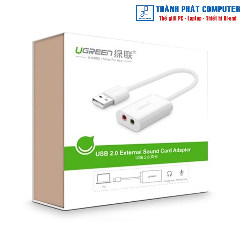 Card sound USB 2.0 to 3.5mm Ugreen 30143