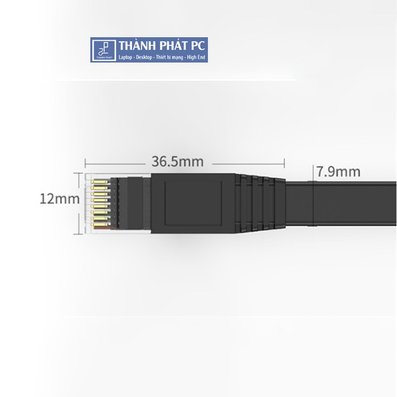 Cáp mạng đúc sẵn Cat6 dẹt dài 1m Ugreen 50173