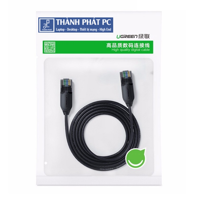 Cáp mạng đúc sẵn Slim Cat6a 10Gbps dài 1m Ugreen 70332