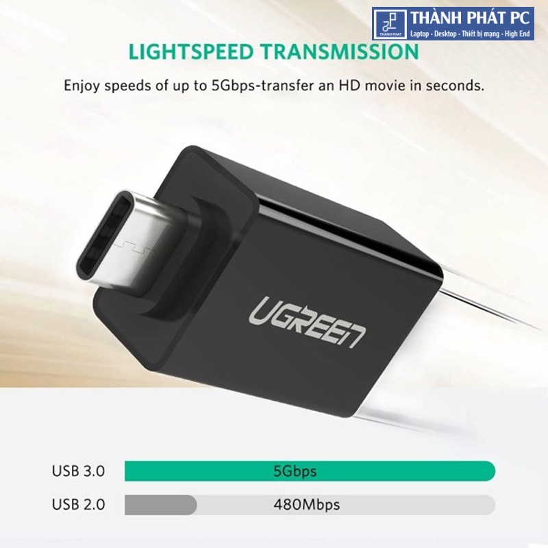 Đầu chuyển đổi USB Type-C to USB 3.0 (OTG) Ugreen 20808