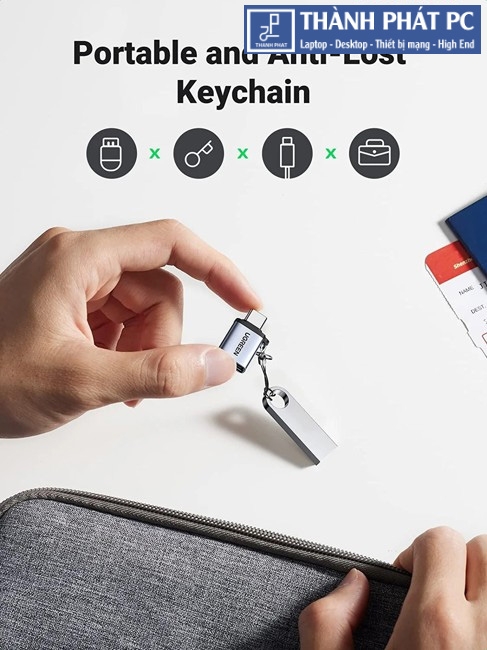 Đầu chuyển đổi OTG USB Type-C to USB 3.0 vỏ nhôm Ugreen 50283