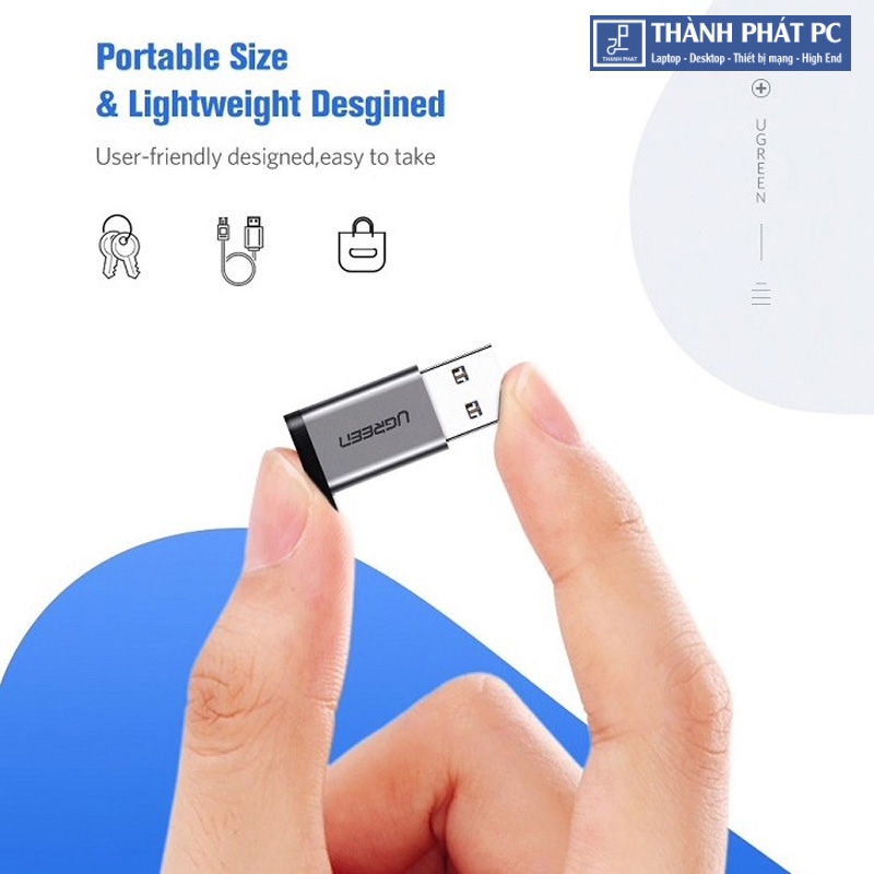 Đầu chuyển USB 3.0 to USB Type-C Ugreen 50533