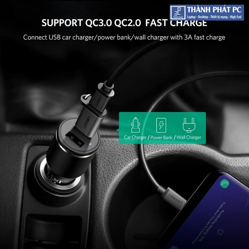 Đầu chuyển USB 3.0 to USB Type-C Ugreen 50533