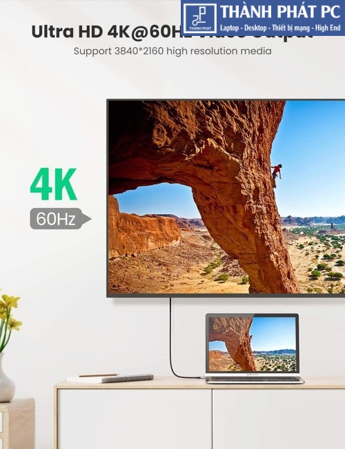 Cáp Type-C 3.2 Gen2 Thunderbolt dài 1m Ugreen 80150