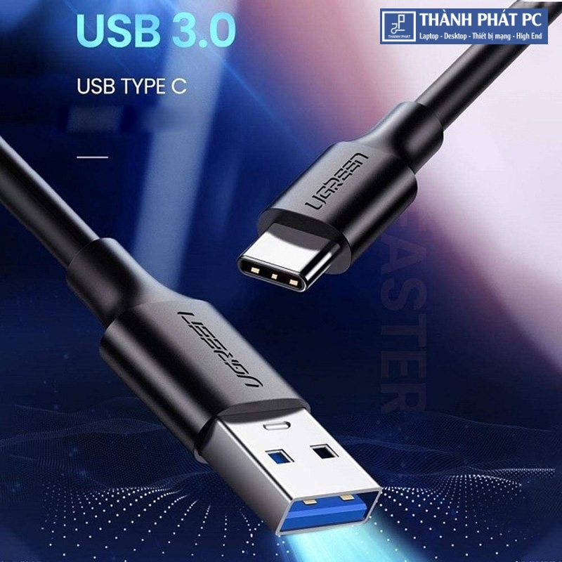 Cáp USB 3.0 to USB Type-C dài 2m Ugreen 20884