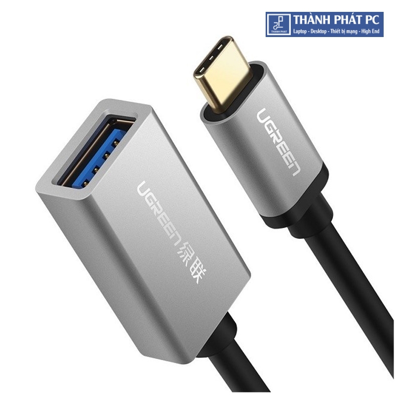 Cáp OTG USB Type-C vỏ nhôm dài 10cm Ugreen 30646