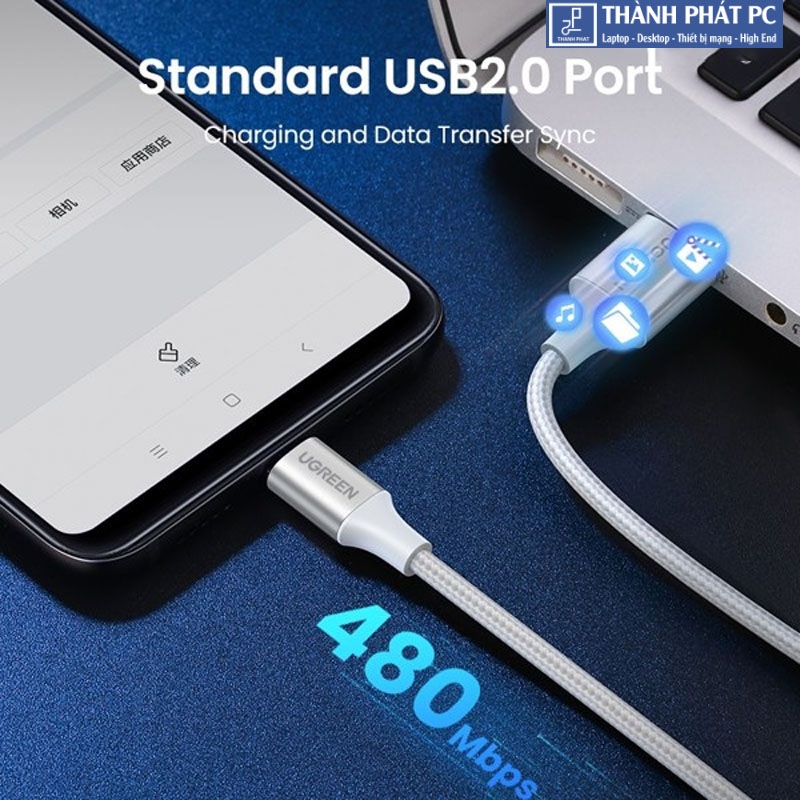 Cáp USB-A sang Type-C dài 3m Ugreen 60409