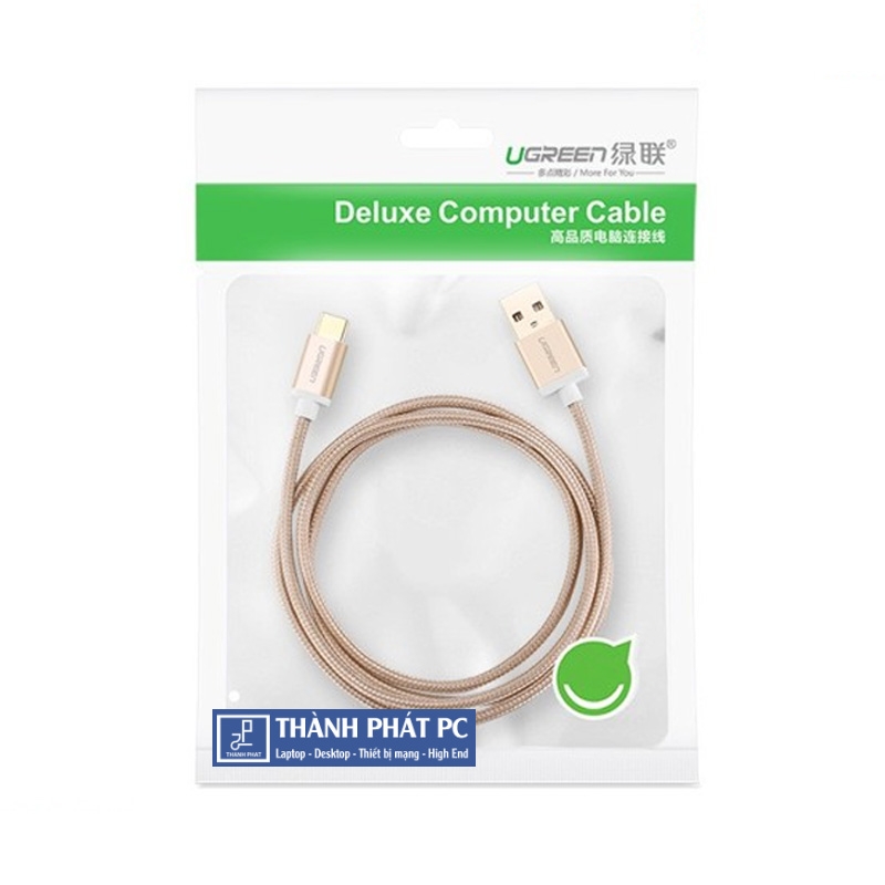 Cáp USB Type-C to USB 2.0 dài 0,5m màu Gold Ugreen 20859