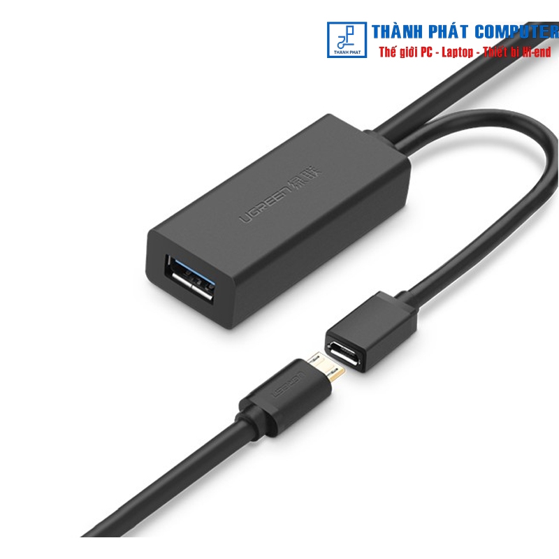 Cáp USB 3.0 nối dài 10m hỗ trợ nguồn Micro USB Ugreen 20827