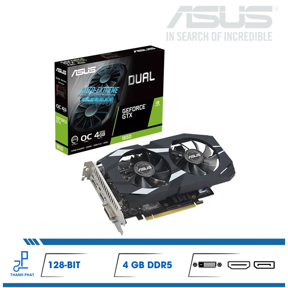 Asus Dual GeForce® GTX 1650 O4GD6-P EVO