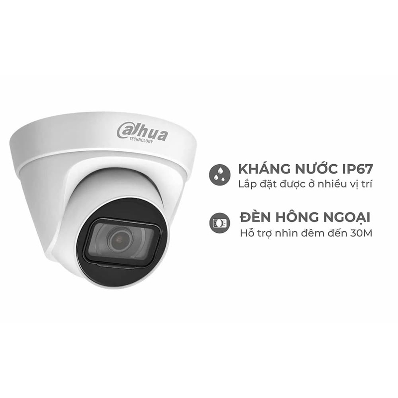 CAMERA DAHUA DH-IPC-HDW1230T1-S5 (IP| 2MP|DOME| POE)