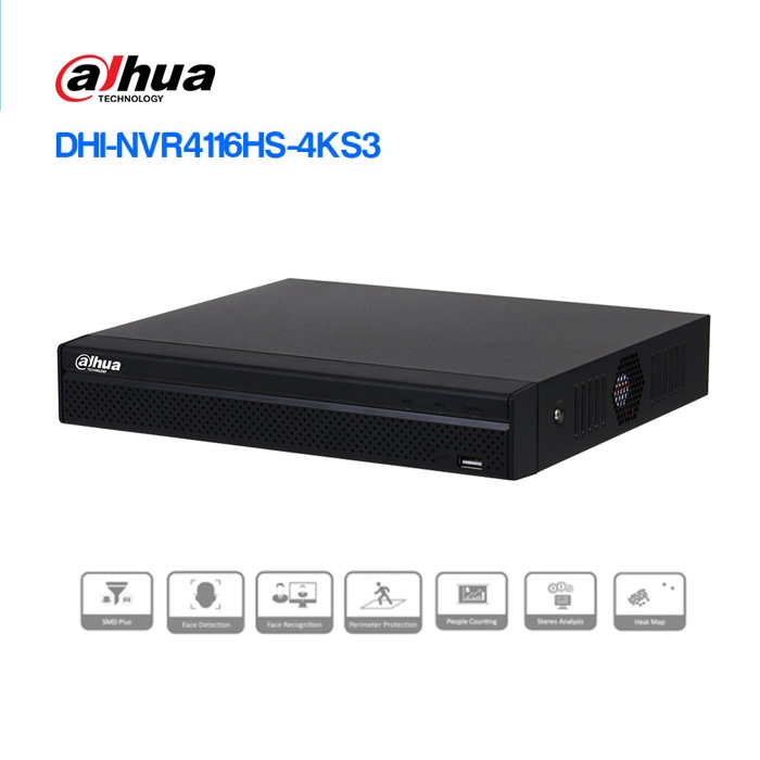 ĐẦU GHI HÌNH DAHUA 16 KÊNH 5IN1 DH-XVR4116HS/4KS3 (HDCVI/TVI/AHD/IP)