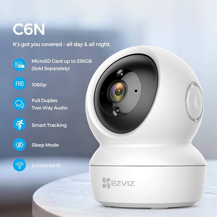 CAMERA EZVIZ C6N (WIFI GIÁ RẺ XOAY 360 ĐỘ 1080P)