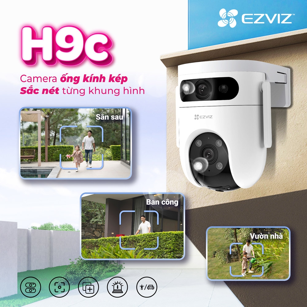 CAMERA EZVIZ H9C (WIFI QUAY QUÉT DUAL 5MP+5MP)