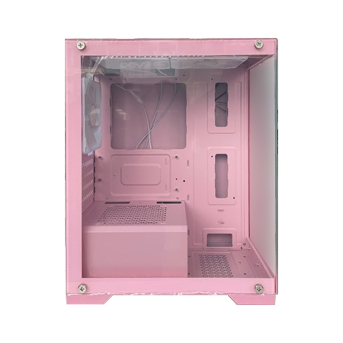 VỎ CASE  MÁY TÍNH CENTAUR LUMIX PINK (M-ATX| MID TOWER| MÀU HỒNG)