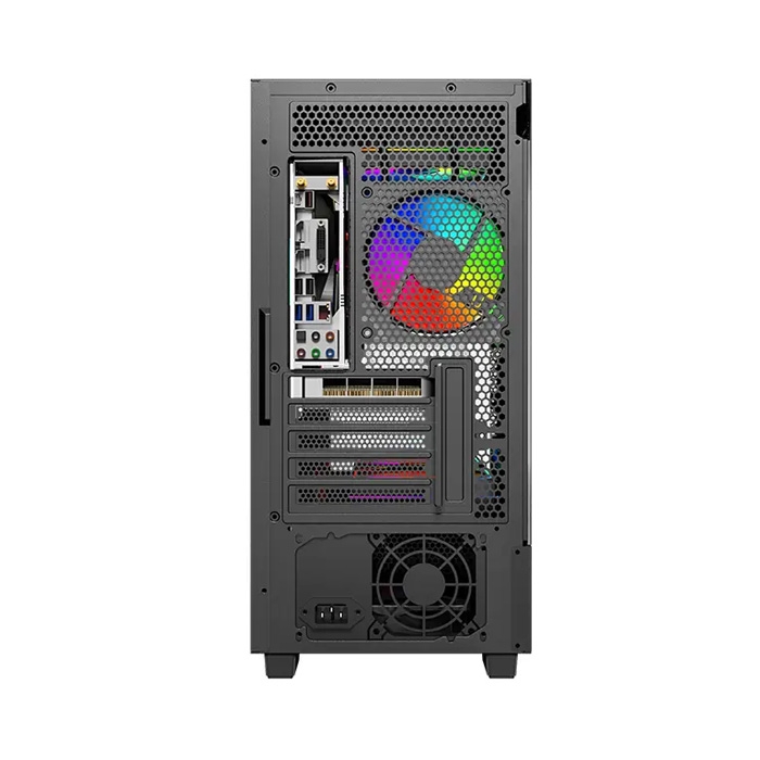 VỎ CASE  MÁY TÍNH CENTAUR TIMBER BLACK (M-ATX| MID TOWER| MÀU ĐEN)