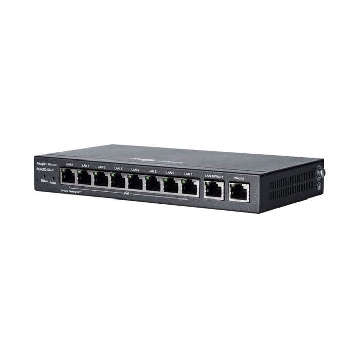 CÂN BẰNG TẢI RUIJIE REYEE RG-EG210G-P (9 LAN & 1 WAN| 200 USER)