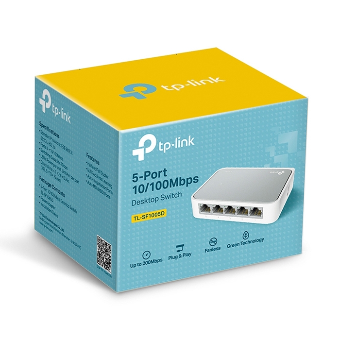 SWITCH TP-LINK TL-SF1005D (5 CỔNG 10/100Mbps| VỎ NHỰA)