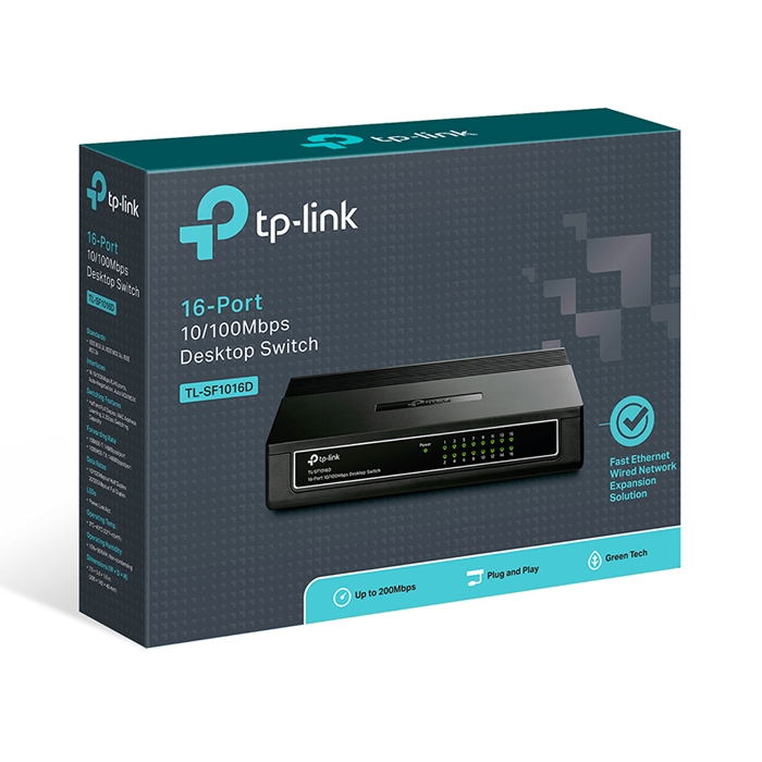 SWITCH TP-LINK TL - SF1016D/100 (16 CỔNG 10/100MBPS| VỎ NHỰA)