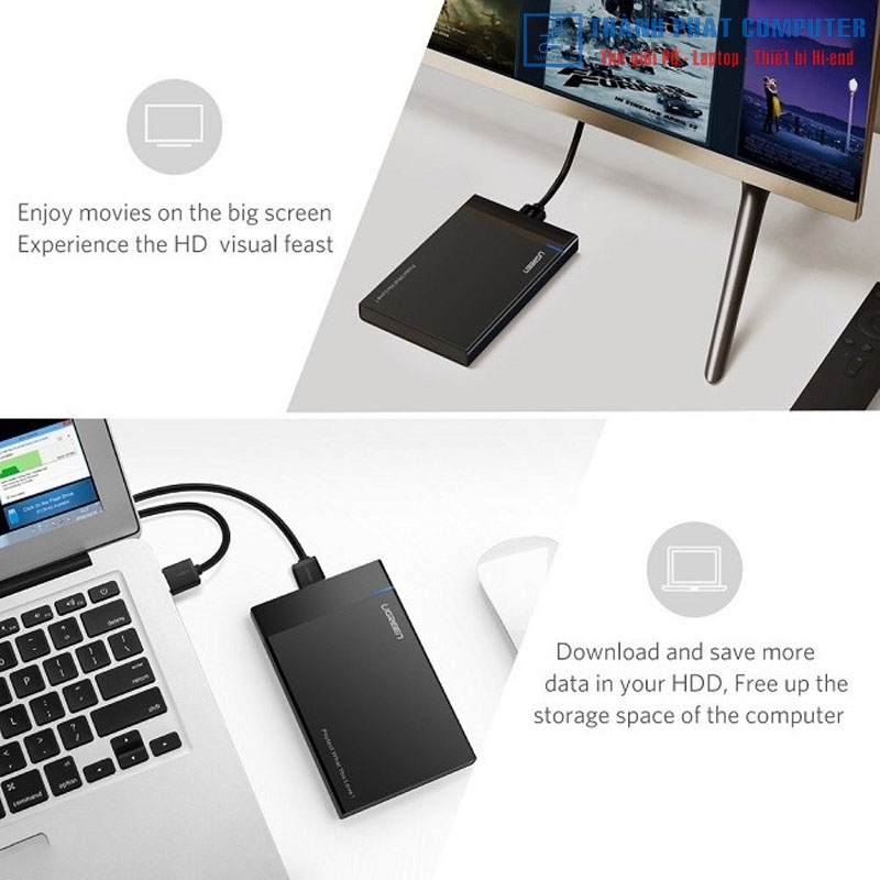 Box ổ cứng 2,5 inch USB 3.0 Ugreen 30848