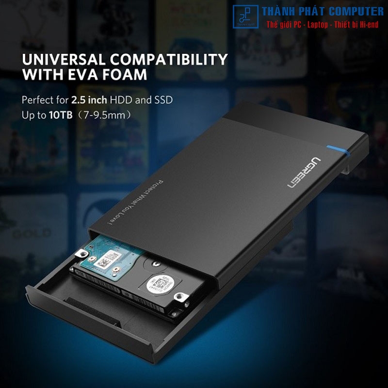 Box ổ cứng 2,5 inch USB 3.0 Ugreen 30848