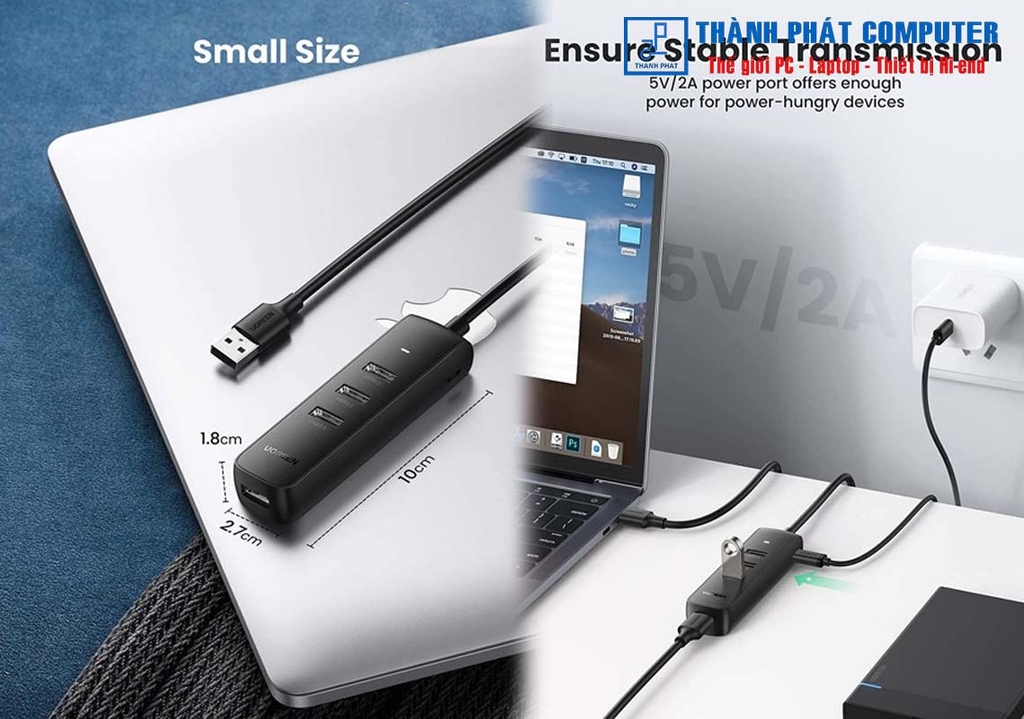 Hub chia USB 3.0 ra 4 cổng USB 3.0 Ugreen 10915