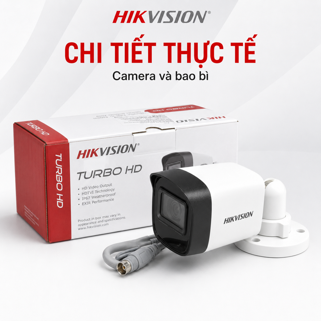 Trọn Bộ 8 Camera Quan Sát Hikvision 2MP 1080P