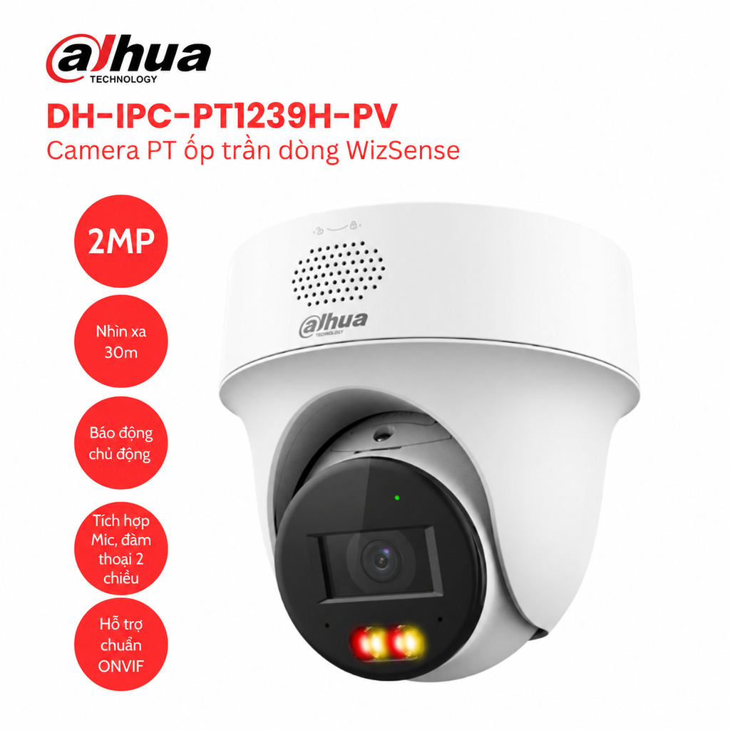 Camera IP PT 2MP DAHUA DH-IPC-PT1239H-PV